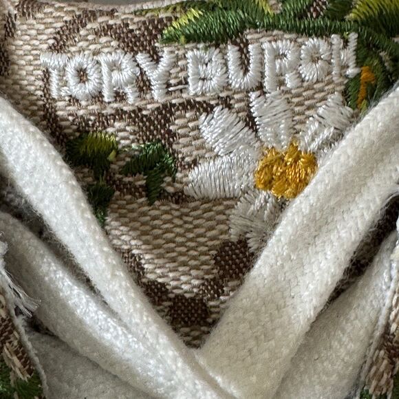 Tory Burch Women's T Monogram Howell Floral-embroidered Sneakers Size 7 - Picture 10 of 15